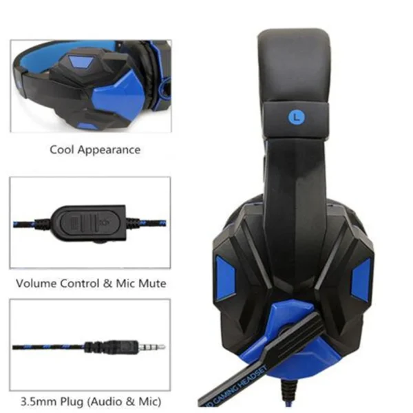 3.5MM Wired Gaming Headphones  With Mic120° Adjustable - Image 3